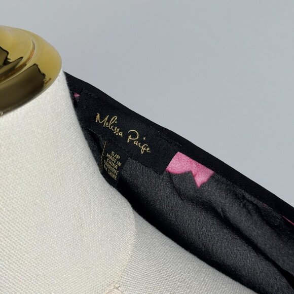 Melissa Paige Pleated Floral Bell Sleeve Blouse Small - Picture 7 of 8